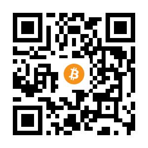 bitcoin:1DowZxD3BVK4EBqWoD6QaES8t277hgmWDv black Bitcoin QR code