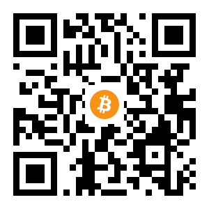bitcoin:1Dp1yVTFmgb6oL5WoNVsLsZso4ATMzxD1M black Bitcoin QR code