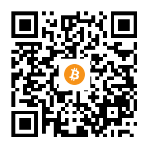 bitcoin:1DpYNki4ajmBv2qgZiGRjsP2z8JTxcZizy black Bitcoin QR code