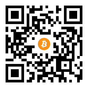 bitcoin:1DqACQTbogRwyBT6WwKrncguTDGr4x6bRC black Bitcoin QR code