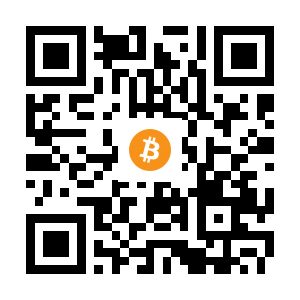 bitcoin:1DqvTTKjzKbHyvKATWDeV7jKF5Bvn4yScp black Bitcoin QR code
