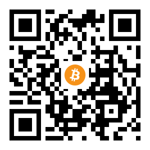 bitcoin:1DqysFLZmQQLK5TPDvGtq16PNDbzQD3qQr black Bitcoin QR code