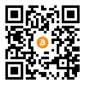 bitcoin:1DrHHHTWh9TrpV39PAeCVX73RVtz44YwpK black Bitcoin QR code