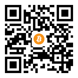 bitcoin:1DrLxjNbuSMu1UpzvNym6cFQ7CFUWqFo6L black Bitcoin QR code