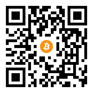 bitcoin:1DsdTSysPLTmDVDnsGjWFSAgyiWrARAHQP black Bitcoin QR code