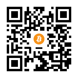 bitcoin:1DspkGEf8yNx3zUHA1emn5tZKaHiZKcbnG black Bitcoin QR code