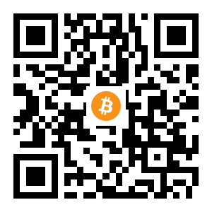 bitcoin:1Du3WY5jm6bUCUM8XkwjshsmnRRxLYJZR2 black Bitcoin QR code