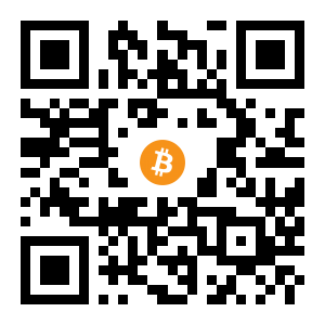 bitcoin:1DuGkgzr47QG782axL7QdZNTQo18Di4Nqa black Bitcoin QR code