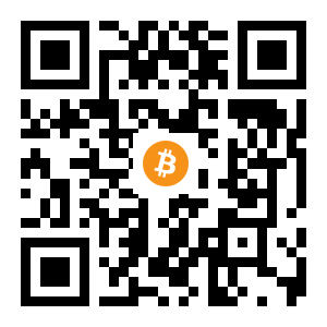 bitcoin:1Dv8oUFNrPKeBGudaciK4AHpT6JNpxNg5G black Bitcoin QR code