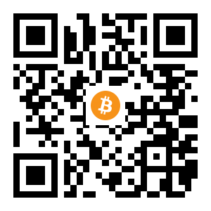 bitcoin:1DvDqeehcVV7tfCSam4B8k9NmKaJhtKrwv black Bitcoin QR code