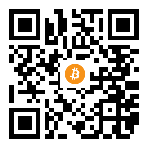 bitcoin:1DvDrBhXeLDNnJxpjRoPw37oJCpr5moE3o black Bitcoin QR code