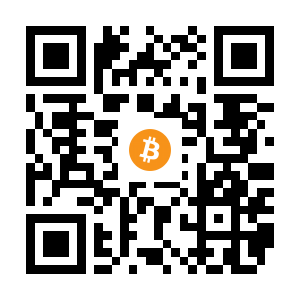 bitcoin:1DvEWBxFnMP7d32uzLnpVXaKLsjN1xyHbh black Bitcoin QR code