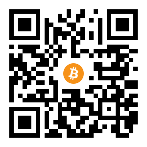 bitcoin:1DvPmfpE5BeyeT4QYTCHp6XPFpiijsTgoo black Bitcoin QR code