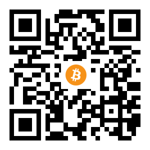 bitcoin:1DwNehUYBxoC2oikeAoZaXjkUBq6th15mY black Bitcoin QR code