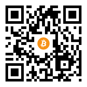 bitcoin:1DwajJWEtWg3KHBepyUFMB4WjudYcoe542 black Bitcoin QR code