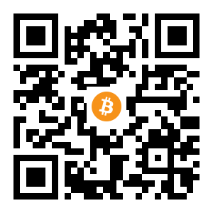 bitcoin:1DxoHEe3Z3Bt32qqW2jDr8MP1aLQKPcRVN black Bitcoin QR code