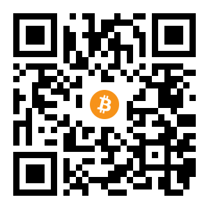 bitcoin:1DyT2VuA36vq1ZsRYr1d9sXNov7Yej4tmq black Bitcoin QR code