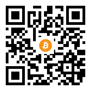 bitcoin:1Dz7csihhwqfYdp5NimVtseBUNYeuycoJd black Bitcoin QR code