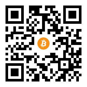 bitcoin:1Dz9Ae1Z1cvfJZHs5bk4bYy1Zsw58KTydH black Bitcoin QR code