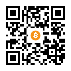 bitcoin:1DzW7uG1Fvzao9kUjMirPn2merYdNnSzLw black Bitcoin QR code