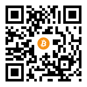 bitcoin:1E11KeoDBkMx12NHDZsqxHJWtViT5vBcwR black Bitcoin QR code