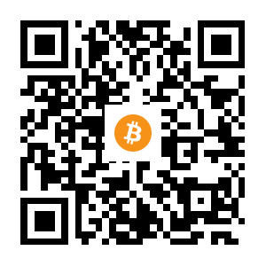 bitcoin:1E18hFVyniuGMnuczcRVEuqeMi3S2r5rsi black Bitcoin QR code