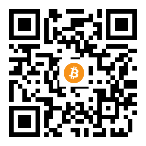 bitcoin:1E1QvsK9hbfFCTJVHmNUQdGyocRjCA4Vry black Bitcoin QR code