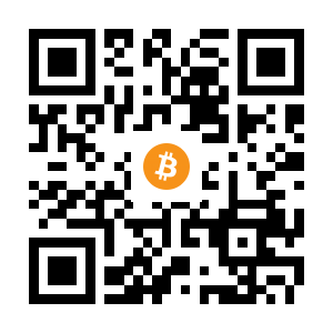 bitcoin:1E1pxXyC6p8DbqaWiJhpXguadg688GUQbP black Bitcoin QR code