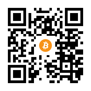 bitcoin:1E1wSnHeiGwmm14ycim2czqJMCuBf7xjxD black Bitcoin QR code