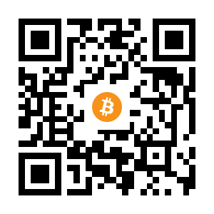 bitcoin:1E1we7VZCSz3kQE8z9dTMcRbR7dadWQnoV black Bitcoin QR code