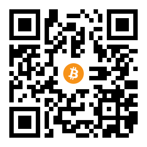 bitcoin:1E2CCHXzNcgeze6QUDWENrKoM2ejfyUjqo black Bitcoin QR code