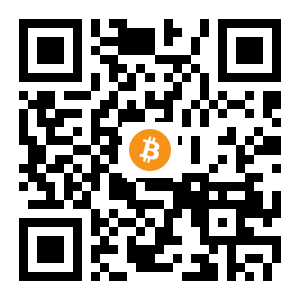 bitcoin:1E2L2kGirgUiCRdmcUU8afz4nHU7ftQXKn black Bitcoin QR code