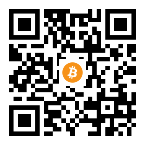 bitcoin:1E2jRkr1wy4PyiThVUXNo7t2h9hsCfpUk black Bitcoin QR code
