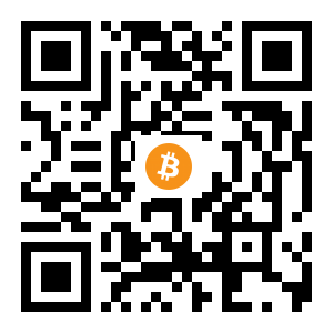 bitcoin:1E31DqV5Qy26jZR3Z2n13PcLfsWy8YRddV black Bitcoin QR code