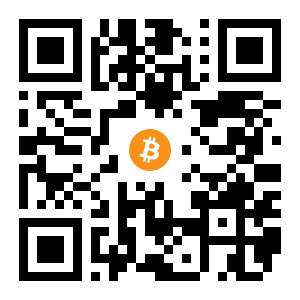 bitcoin:1E3YTr5icuCga7wMMtUF1fFCymMiqichwb black Bitcoin QR code