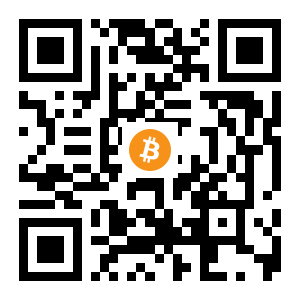 bitcoin:1E3k3NqZJm6fxnWbhd1X9ytgva2hsQgN8k black Bitcoin QR code