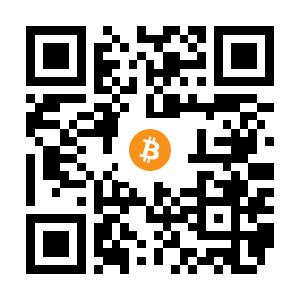 bitcoin:1E4NavMcdWGPhsyooUTcxhgdXyyyn4UoX4 black Bitcoin QR code