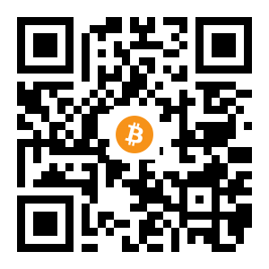 bitcoin:1E5gZ3UirEVs4qiwRVBn6uGRe34BBzxxFR black Bitcoin QR code