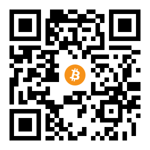 bitcoin:1E6GKDVZFEd6gkc7N3BqECjXSxx9NgcXy8 black Bitcoin QR code