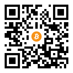 bitcoin:1E6LmhtXr8VHhkSzcrseRY76uAqLPkptKx black Bitcoin QR code