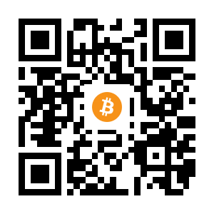 bitcoin:1E7NqJfqVyAWYGu2KHLGUp66jKuKbZ5Mnm black Bitcoin QR code