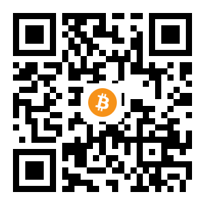 bitcoin:1E844oFiB7vKPnZg7jZRnFm1smb5iNYoh2 black Bitcoin QR code