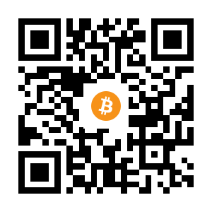 bitcoin:1E8JQB4AWYXaSFnM2gXp2vY1Lc7cuNkkwH black Bitcoin QR code