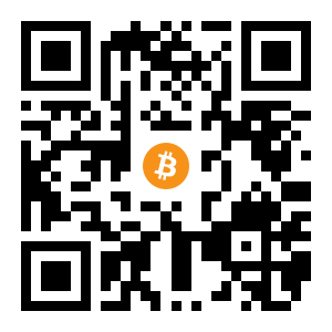 bitcoin:1E8TzUz78x55oLeoAahHUcUBLY8Lsx7EsH black Bitcoin QR code