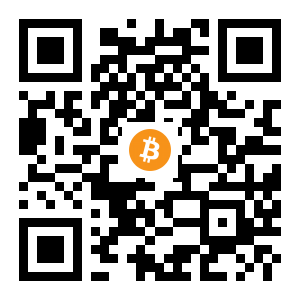 bitcoin:1E9BRaEBVvXfrKvj6WzoPQtY7XPDaivcaW black Bitcoin QR code