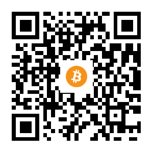 bitcoin:1EA9GUXKWw2wdwE3D5xLXsJUBfVyjPanap black Bitcoin QR code