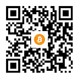 bitcoin:1EACxg7S8LFLnsWRx9qSixBJ8s2E7wk1Tr black Bitcoin QR code
