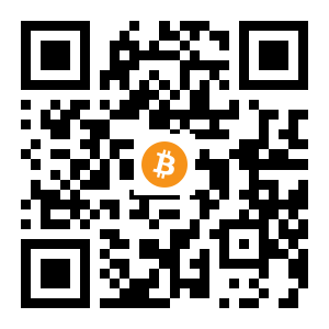 bitcoin:1EAZnp7yPN4fQEe4Zwi5YKBZYkAYwj1GRQ black Bitcoin QR code