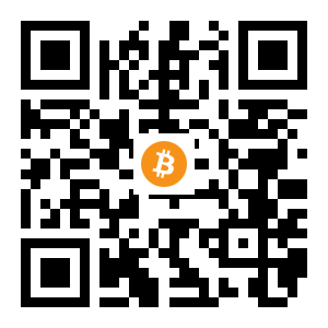 bitcoin:1EAgNZBAgtFMVuhpjmGT1X2W1jhbzgufwD black Bitcoin QR code
