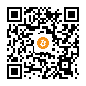 bitcoin:1EB76UrJPfUy2ryJoGKG833Fsv88vReEBt black Bitcoin QR code
